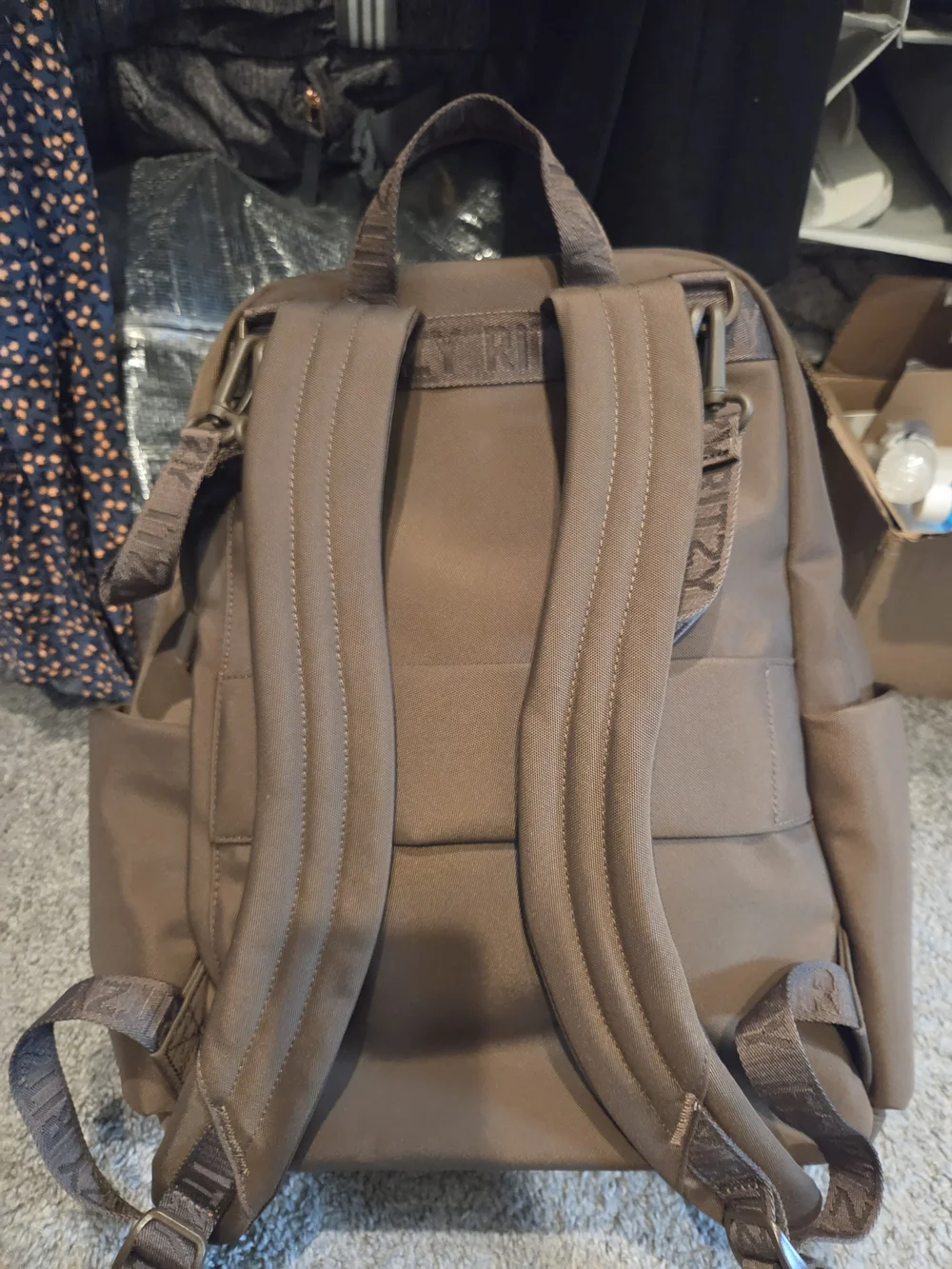 Itzy Ritzy Belong Brown Travel Backpack
